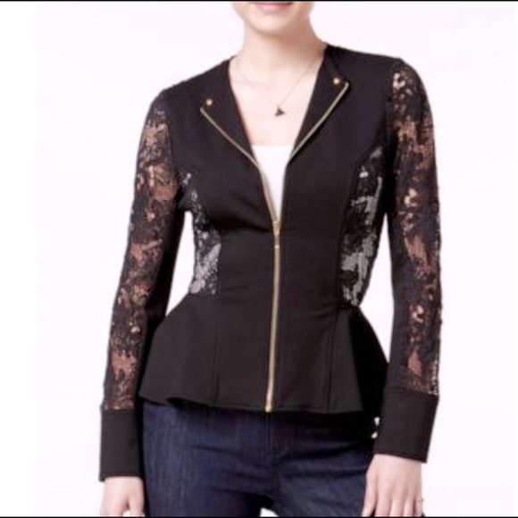 lace peplum jacket